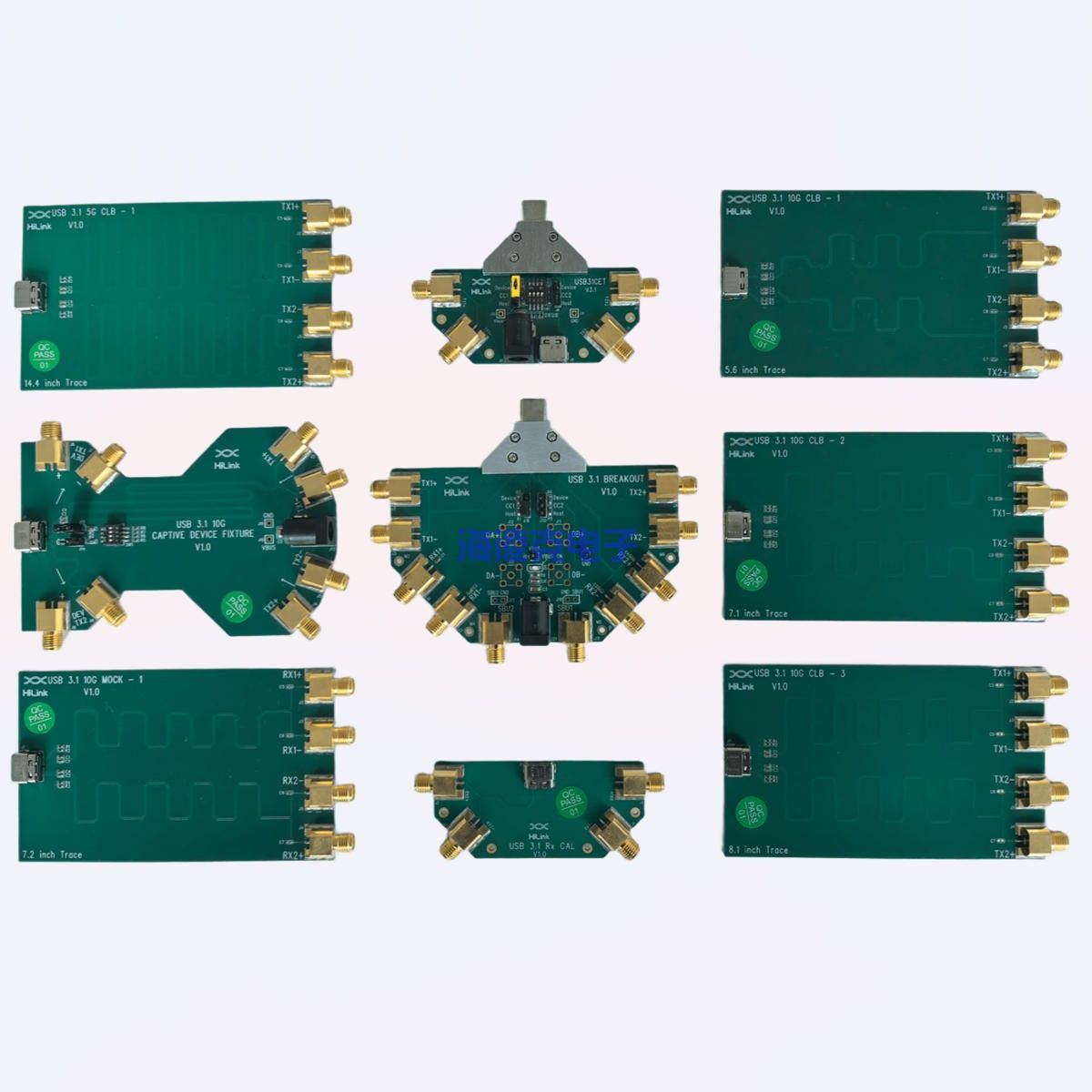 USB 3.1 C口测试夹具